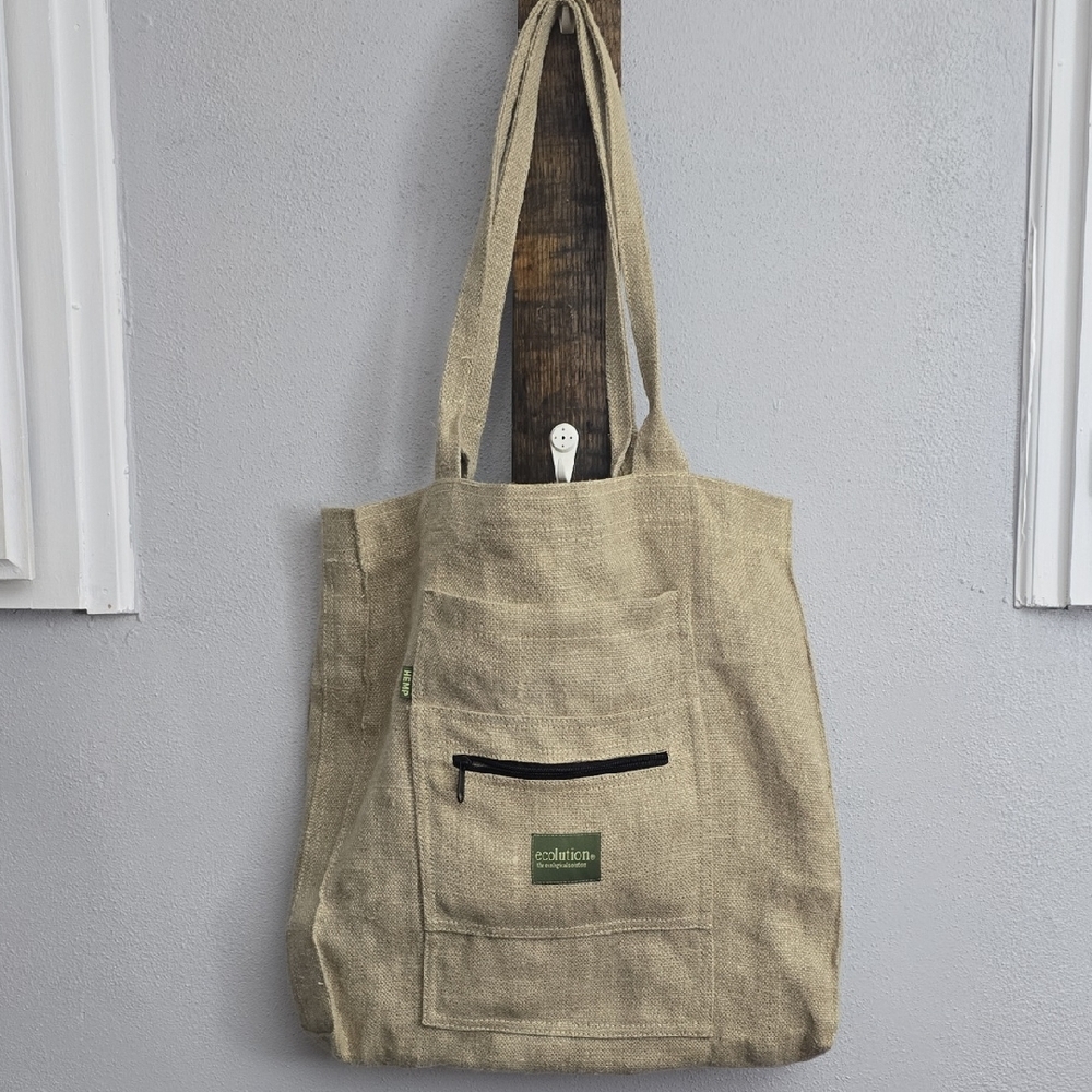 RARE ,Ecolution  Tan Tote Bag Unisex